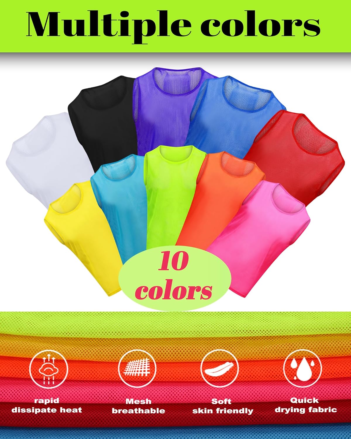 1/6/12/24/48 PCS Custom Pinnies Youth Team Sports Kids Personalized Vest in Basketball Jerseys,Add Logo/Name/Number