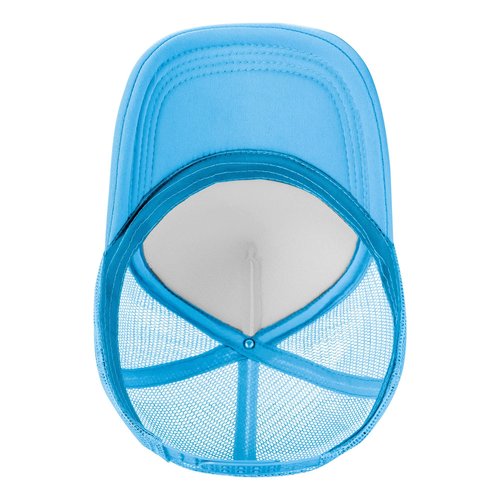 Vetrova FAFO Trucker Hats Fuck Around and Find Out Hat Adjustable Mesh Back Baseball Cap for Kids - Sky Blue