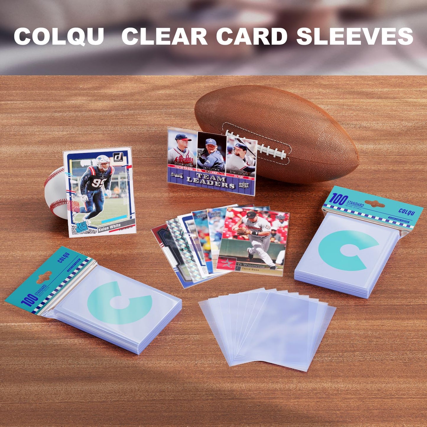 1000ct Card Sleeves for Trading Cards, Clear Penny Sleeves, Baseball Card Sleeve, Soft Sports Card Sleeve, Plastic Card Protector Fit for MTG Game Card Standard Cards