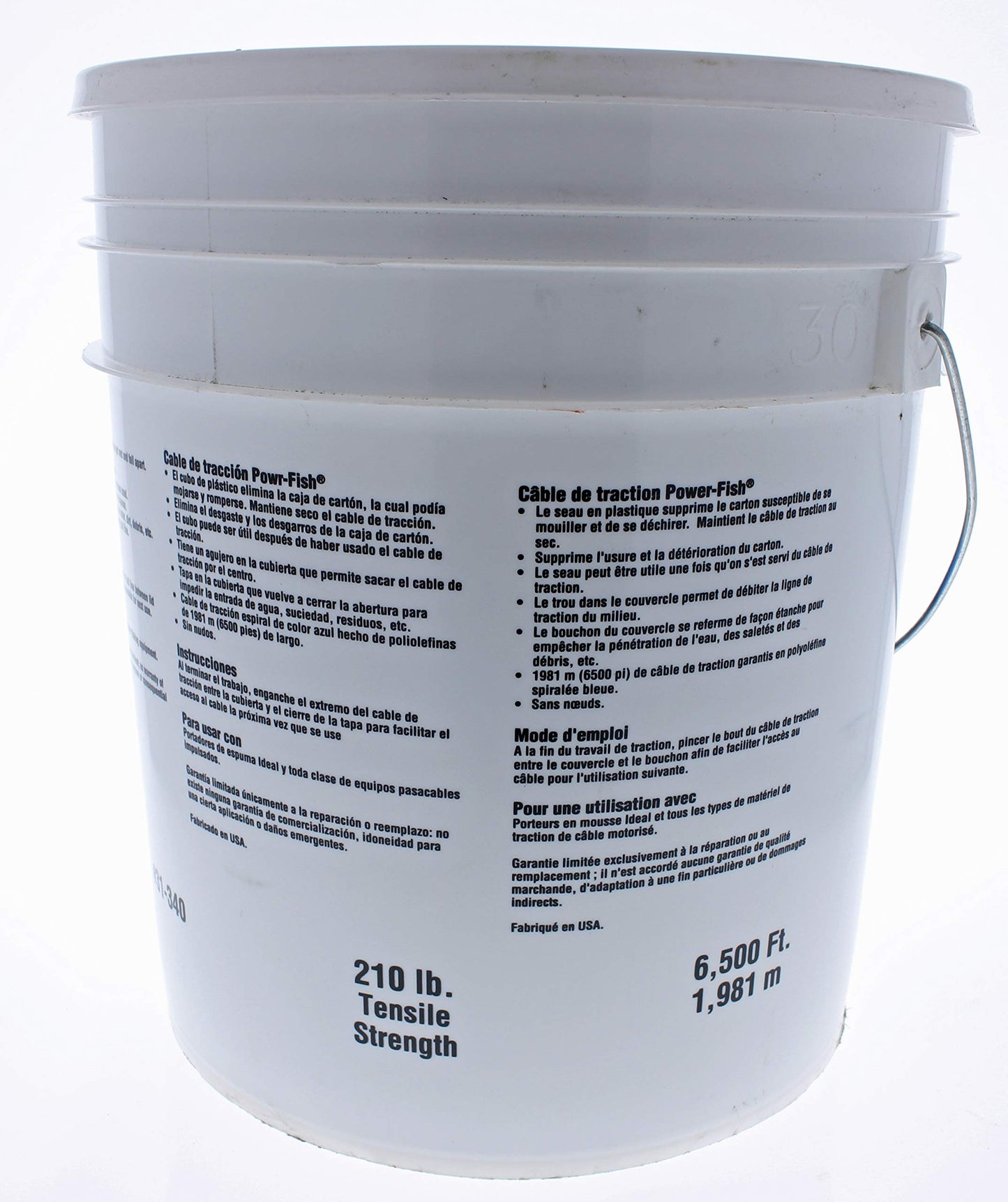 IDEAL Electrical 31-340 Powr-Fish Pull-Line 6,500 ft. Bucket