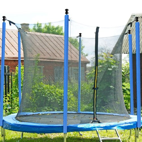 1.0 inch Trampoline Pole Covers Accessories, 12 PCS 34.6 Inch Waterproof PE Foam Replacement Trampoline Parts for Indoor and Outdoor (Blue-12 pcs)
