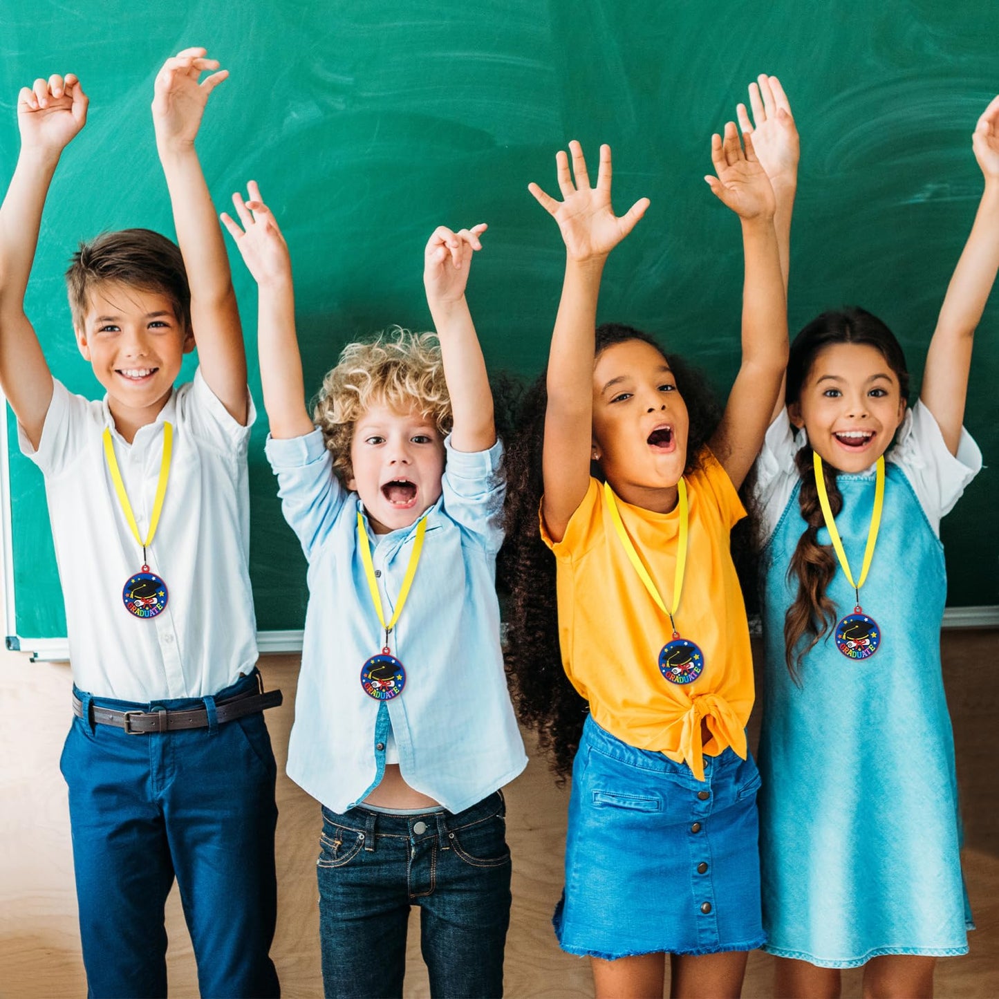 Hedeey Kindergarten Graduation Medal for Kids Preschool Pre-k Graduation Award Medals with Neck Ribbon for School Student Graduation Party Gifts Favors(24 Pcs, 2 Inch)