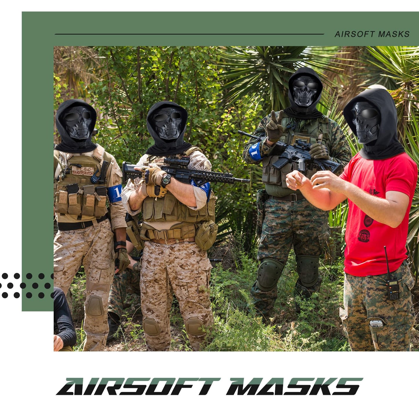 Kanayu Skull Mask with Balaclava Headgear Full Face Scary Tactical Mask for Men for Cs Survival Games Shooting Cosplay Movie Paintball Halloween