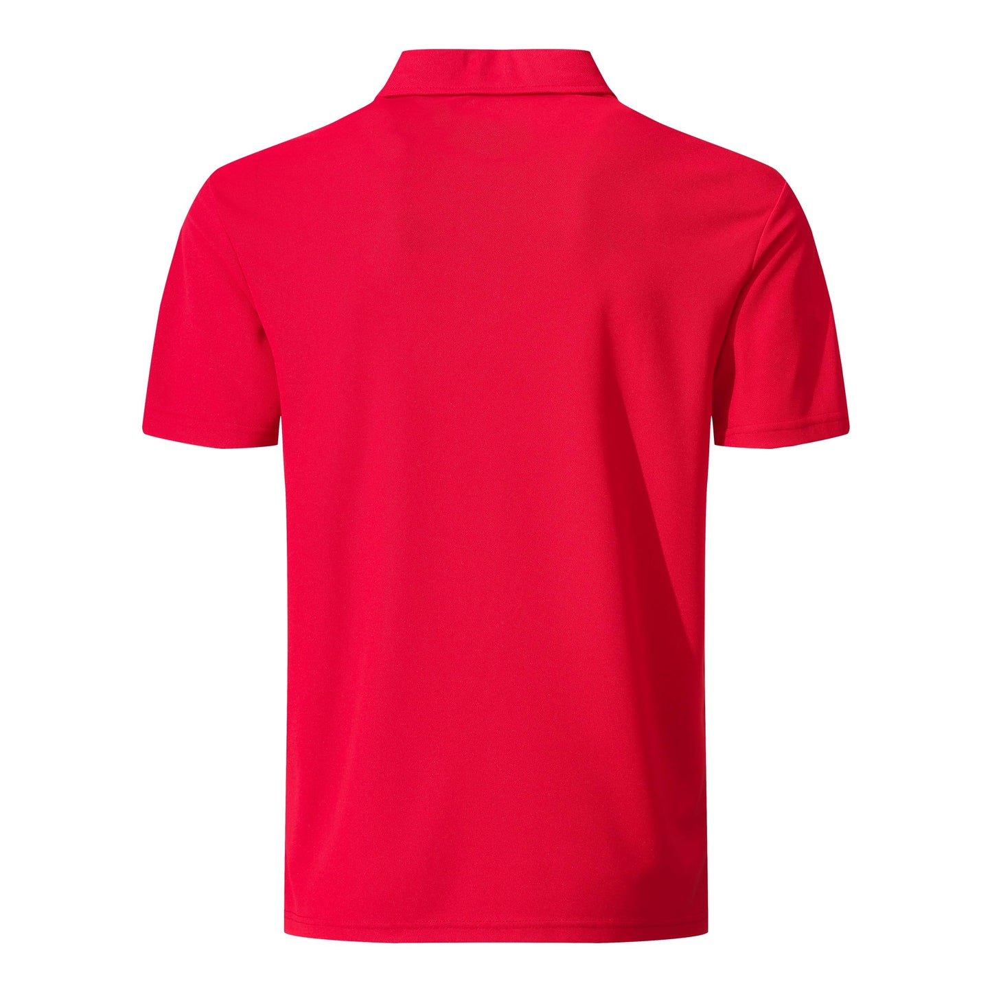 KAOKLRNI Men's Active Polo Shirt Quick Dry Performance Short Sleeve Tactical Golf Shirt Red