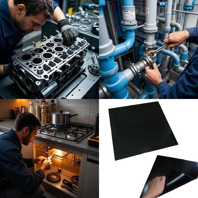 HTJZWG Neoprene Rubber Sheet, Rubber Gasket Material