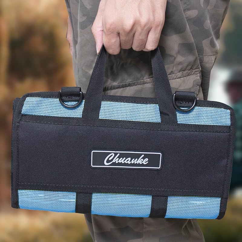 Medium Lure Bag 6 Pocket PVC Protective Cover - Durable Textilene Mesh Tackle Storage