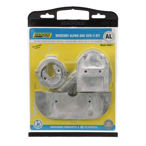 Seachoice Anode Kit, Mercruiser Alpha One Gen II (1991 & Newer), Aluminum, Cadmium-Free, Environmentally Friendly