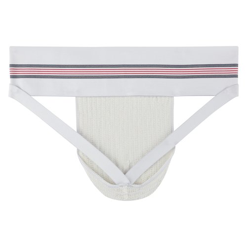 GYM Mens Old School Jockstrap (Medium, White, 1-Pack)