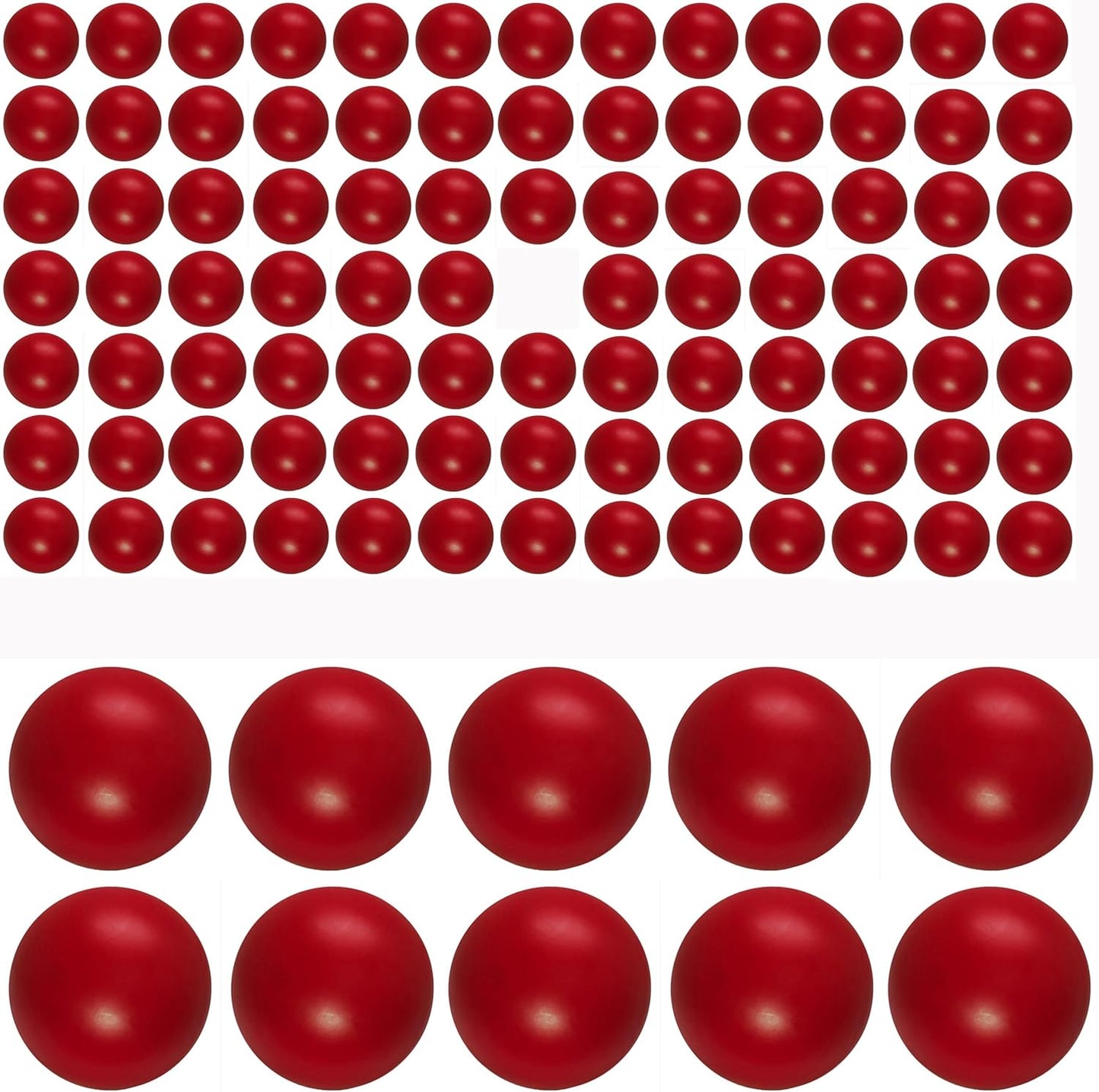 100 x 68 Caliber Self Defense Balls, Reusable 68 Cal Paintball Ammo Plastic Kinetic Projectiles Compatible for Byrna SD/LE and Umarex T4E HDR68/ HDS68/HDX68/ HDB68