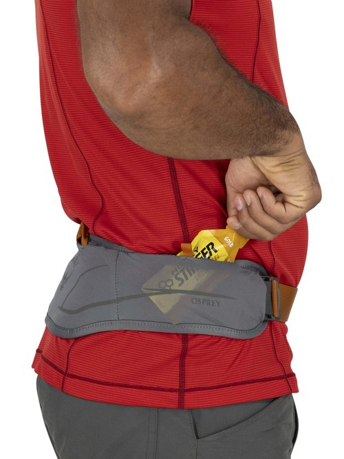 Osprey Duro Dyna LT Hydration Waist Pack with Hydraulics Soft Flasks for Running, Seaweed Green/Limon
