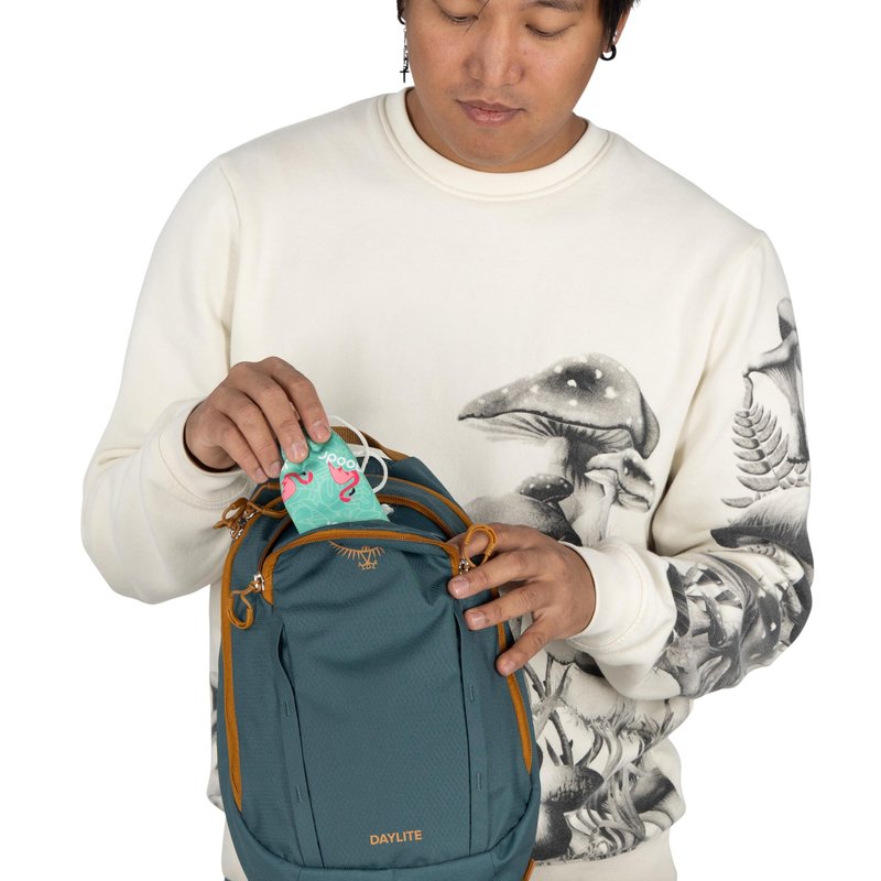Osprey Daylite Shoulder Sling Bag - Crossbody Backpack for Everyday Carry, Festivals, and Travel, Barley Brown/Multi