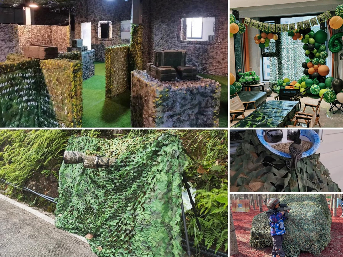 GHILEO Camo Netting Camouflage Net for Hunting Blinds, Party Decoration, Sunshade