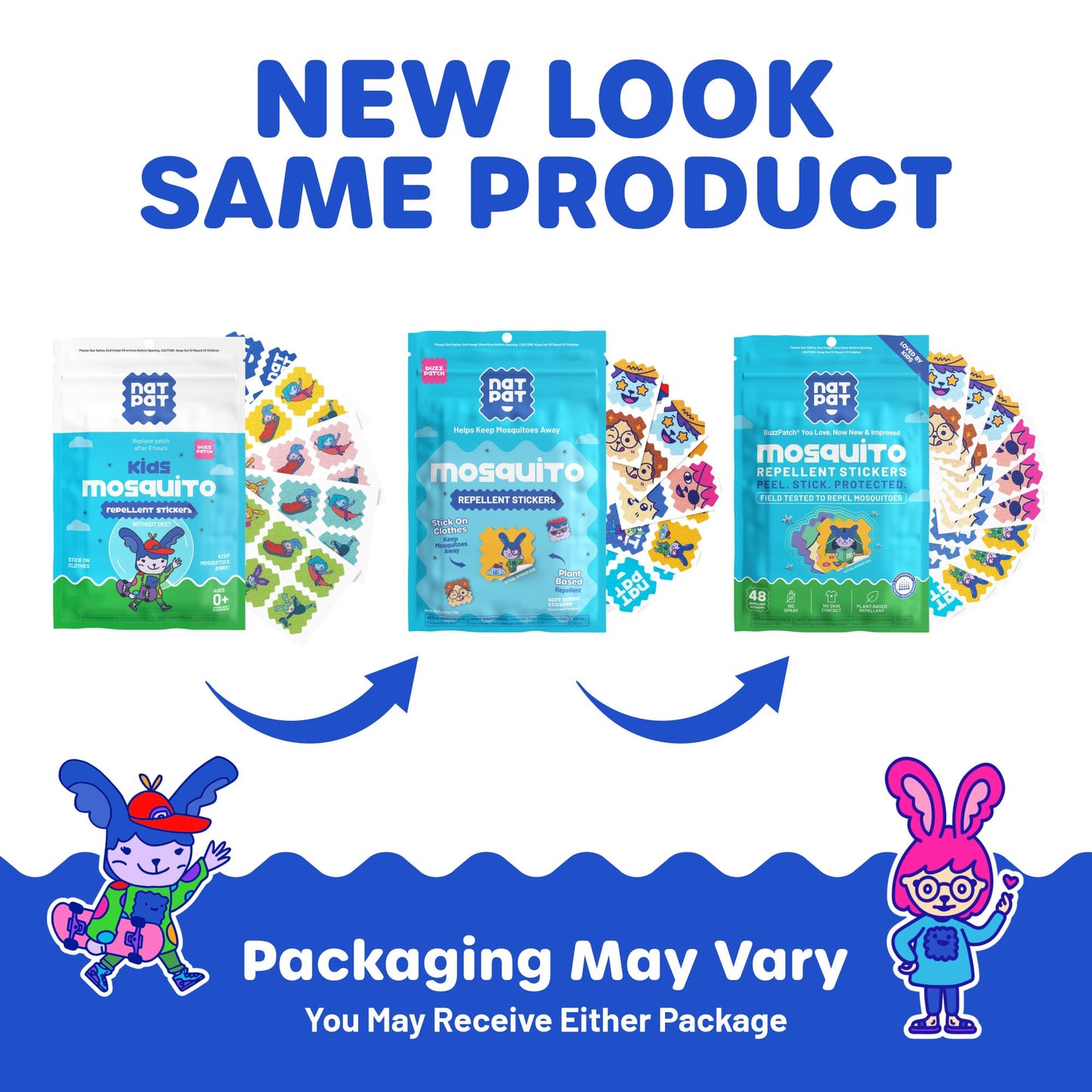 NATPAT Buzz Patch Mosquito Stickers for Kids - Plant Based Ingredients (2)
