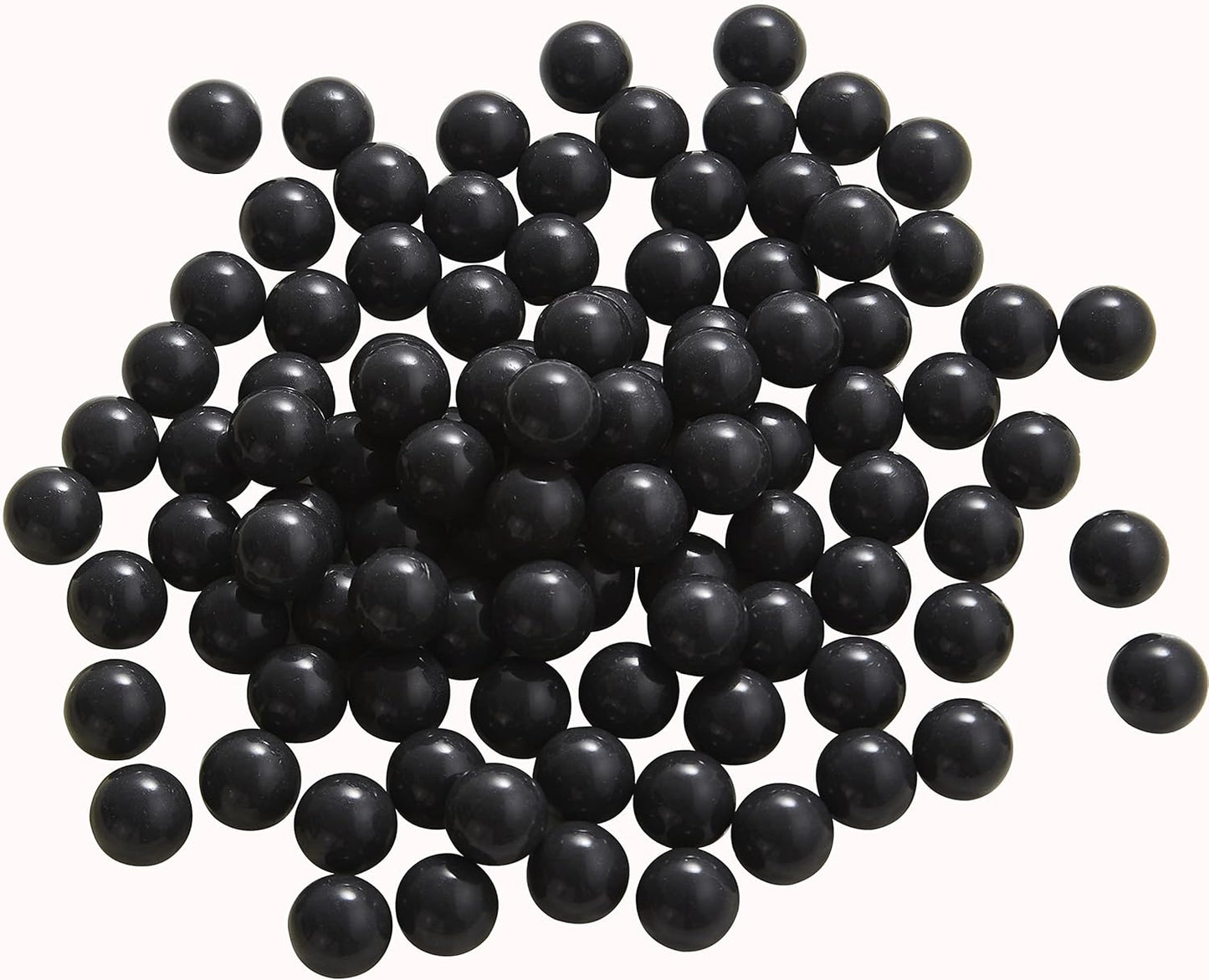 100 X .68 Cal Paintball Kinetic Rounds for Self Defense and Practice, Reusable .68 Caliber Paintball Ammo Solid Nylon Balls Projectile Fit for Byrna SD/LE/EP, Salt Supply S2 and T4E HDR68 (3.7 Grams)