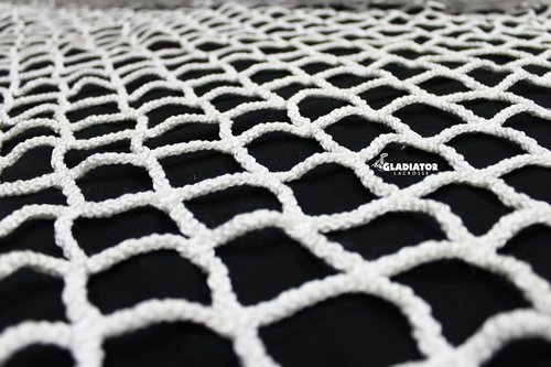 6mm Heavy Duty Replacement Lacrosse Goal Net (Round Corners) 6'x6x7'' for Backyard Goals - Gladiator Collegiate Level