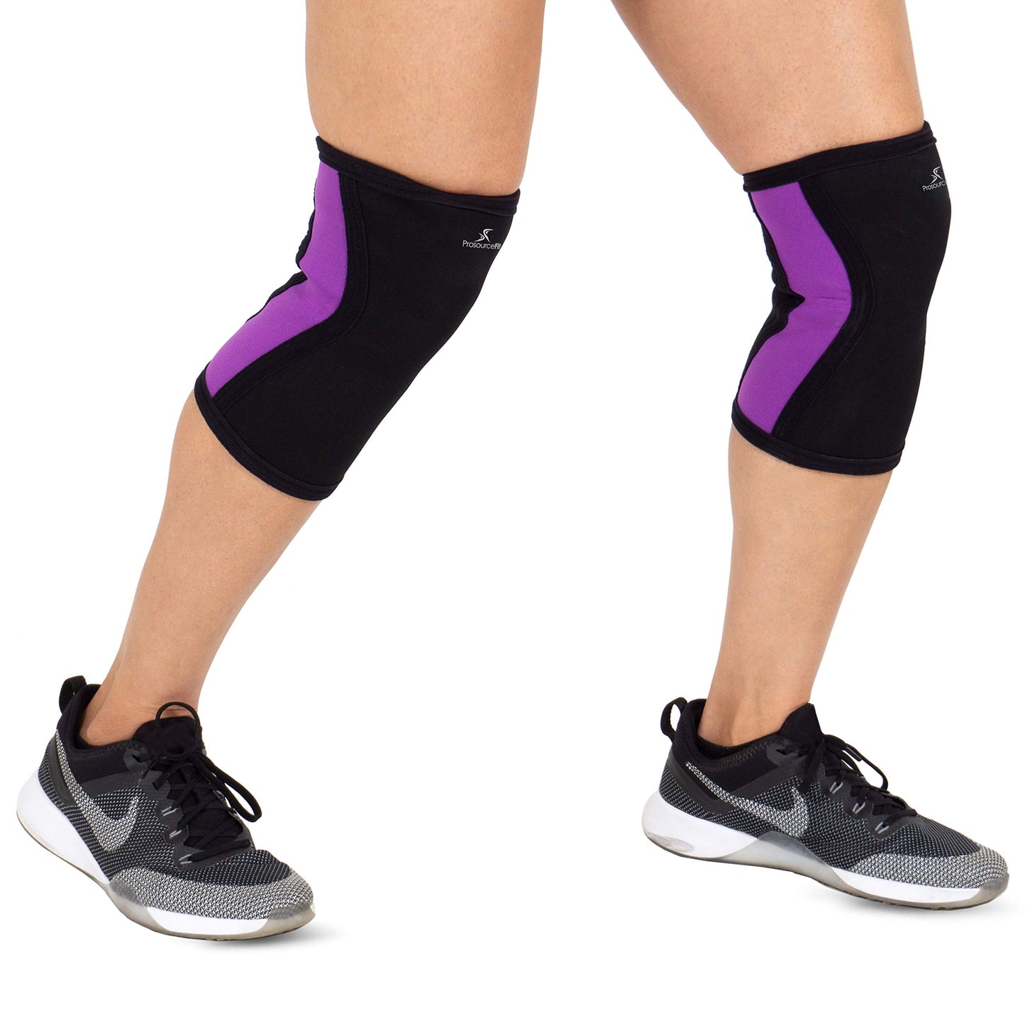 ProsourceFit Knee Sleeve for Cross-Training, Squats, Weightlifting, Powerlifting for Joint Compression, Support & Knee Pain Relief, Large Purple