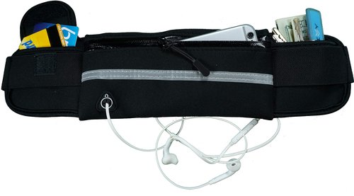 dimok Running Belt Waist Pack - Water Resistant Runners Belt Fanny Pack for Hiking Fitness – Adjustable Running Pouch for Phones iPhone Android