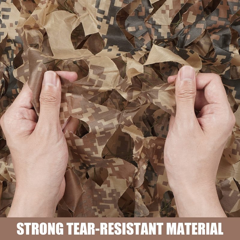 Sposuit Camo Netting - Camouflage Mesh Net, Military Camo Net for Hunting Bulk Roll, Camouflage Tarp Sunshade for Party Decorations, Sunshade, Camping Ghillie Netting