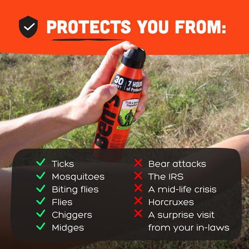 Ben's Tick & Insect Repellent Eco Spray - Bug Spray with 30% DEET for Mosquitoes, Ticks & More - Up to 7 Hours of Protection - Fragrance-Free - 6 oz (2 Pack)