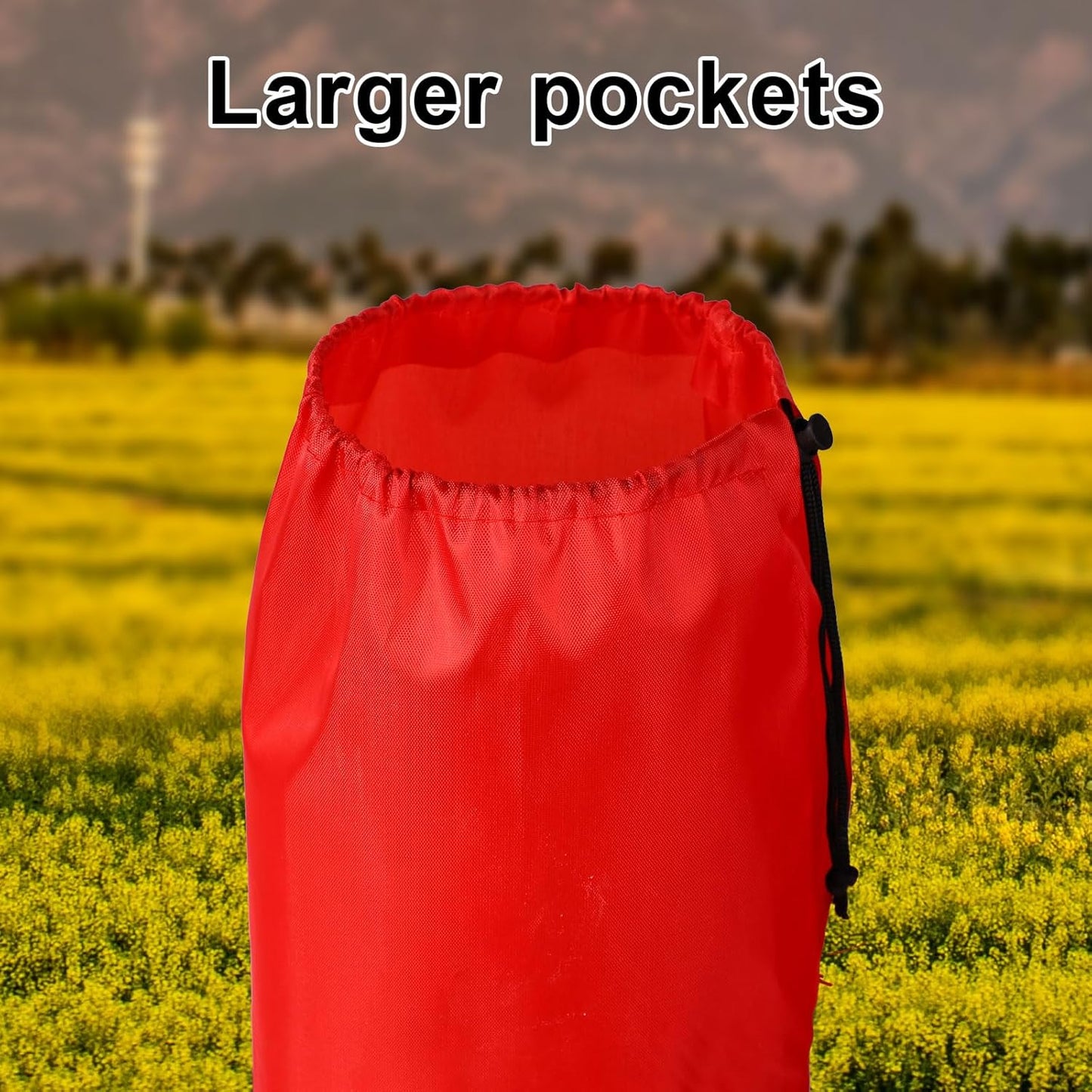 2pcs Camp Chair Replacement Bags, 36.22x9.84 Inch Polyester Durable Travel Outdoor Folding Chair Carry Bags with Shoulder Strap and Drawstring for Camping Hammock Yoga Mat Tripods (Red)