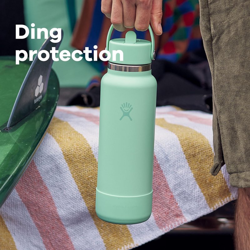 Hydro Flask Bottle Boot - Bottom Protector Sleeve - Silicone Water Bottle Accessory Small Harbor Blue