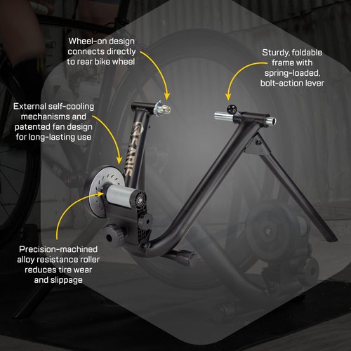 Saris Magnetic Indoor Bike Trainer, Magnetic Resistance, Compatible with Zwift App