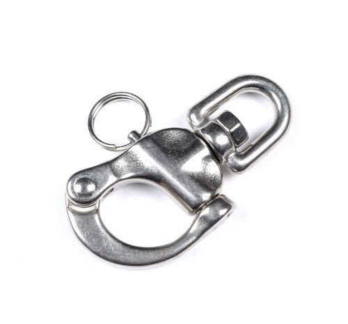 Mxeol Swivel Eye Snap Shackle Quick Release Bail Rigging Sailing Boat Marine Stainless Steel Clip Pair (2-3/4" Pair)