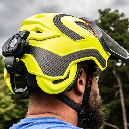 Protos GmbH Integral Arborist Helmet - Hi-Viz Yellow & Carbon