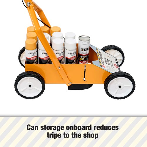 Rust-Oleum 2395000 High-Performance Striping Machine, 9" x 27.5", Yellow