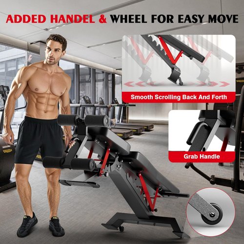 Adjustable Weight Bench - Workout Foldable Strength Training 1300lb Capacity Heavy Duty Weight Benches for Home Gym Exercises Incline Flat Decline Sit-Ups Full Body Workouts
