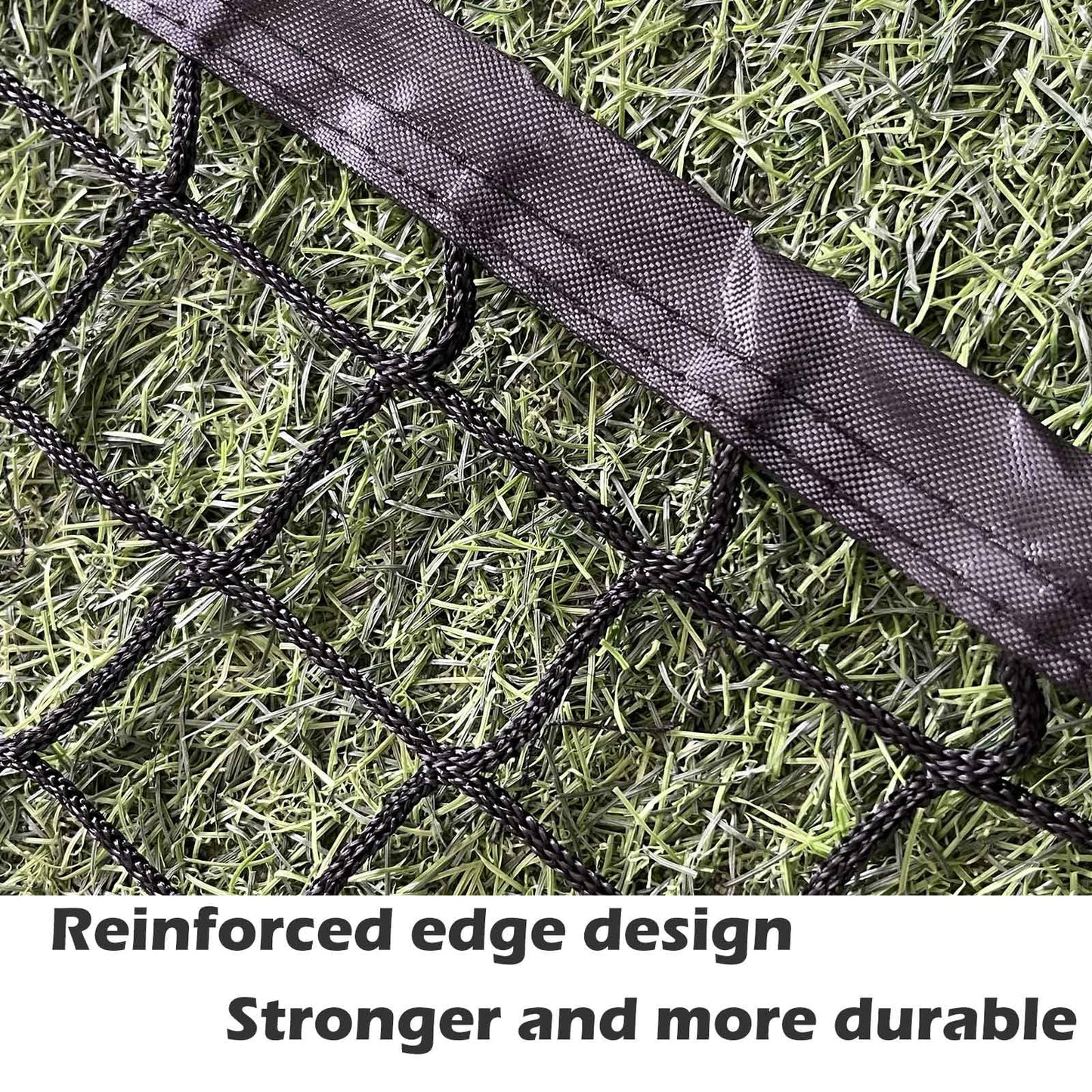Jecarden Baseball Batting Cage Nets with Extra Striking Net 35' L X 10' W X 10' H (NET ONLY) Baseball and Softball Cage Netting with Door for Backyard and Indoor Fully Enclosed Softball Batting Cage
