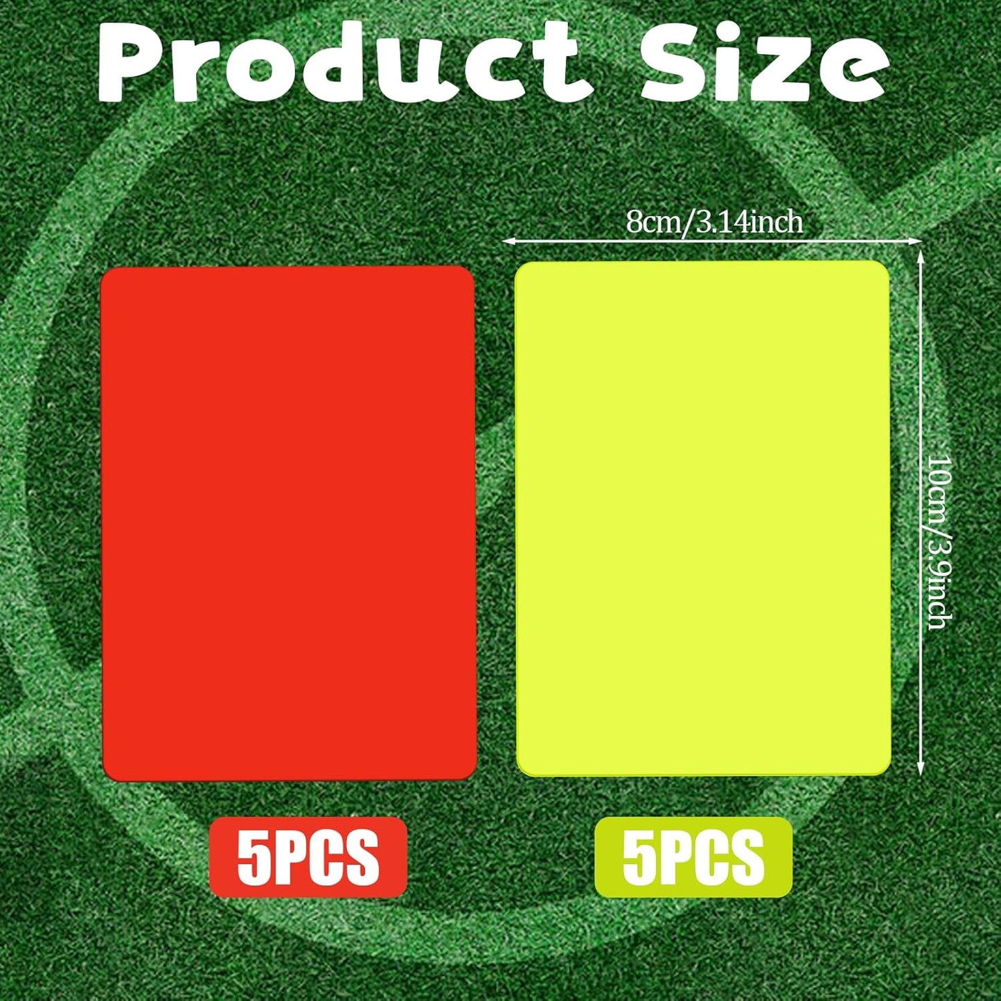 10Pcs Professional Warning Cards Red Yellow Cards Soccer Referee Card Warning Judge Referees Scorebook Referees Accessory Warn Ejection Card for Sport Competition