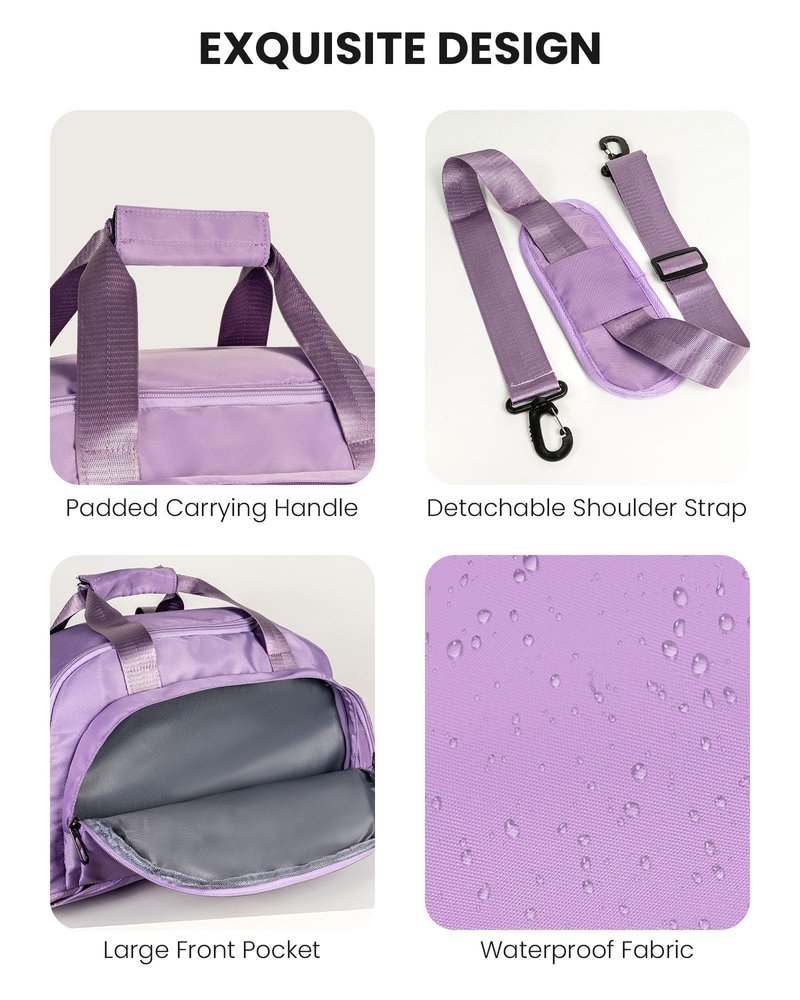 Vogewood Birthday Gift-Gifts for 12 13 14 15 16 17 18 Year Old Girls, Initial Gym Bags with Shoe Compartment, Dance Bag for Girls, Kid Overnight Bags, Travel Duffle Tote-Teen Girl Gift (Letter A)