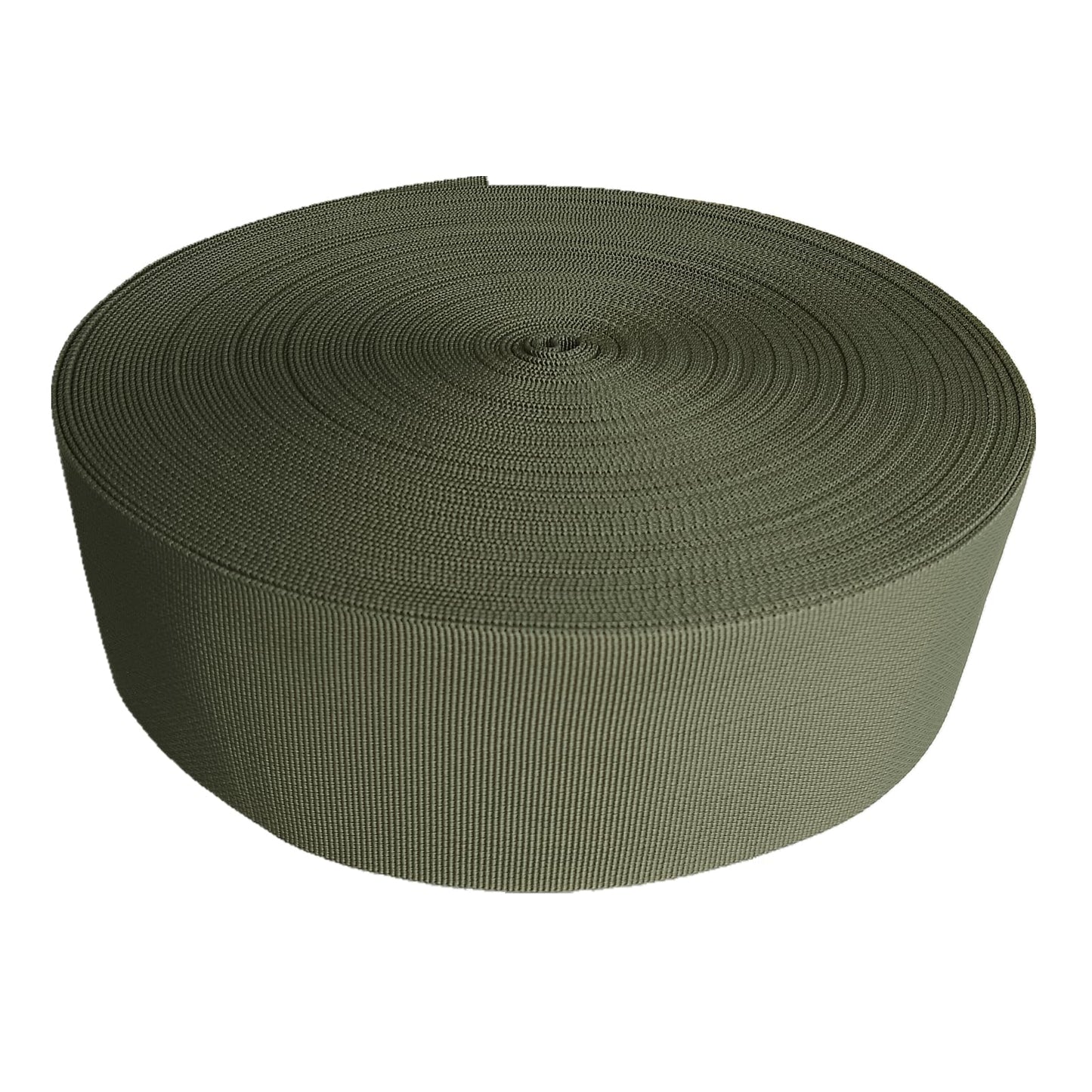 3 inch Webbing Strap for Lawn Chairs, 3" Olive Green Heavy Duty Polypropylene Webbing, 10 Yard