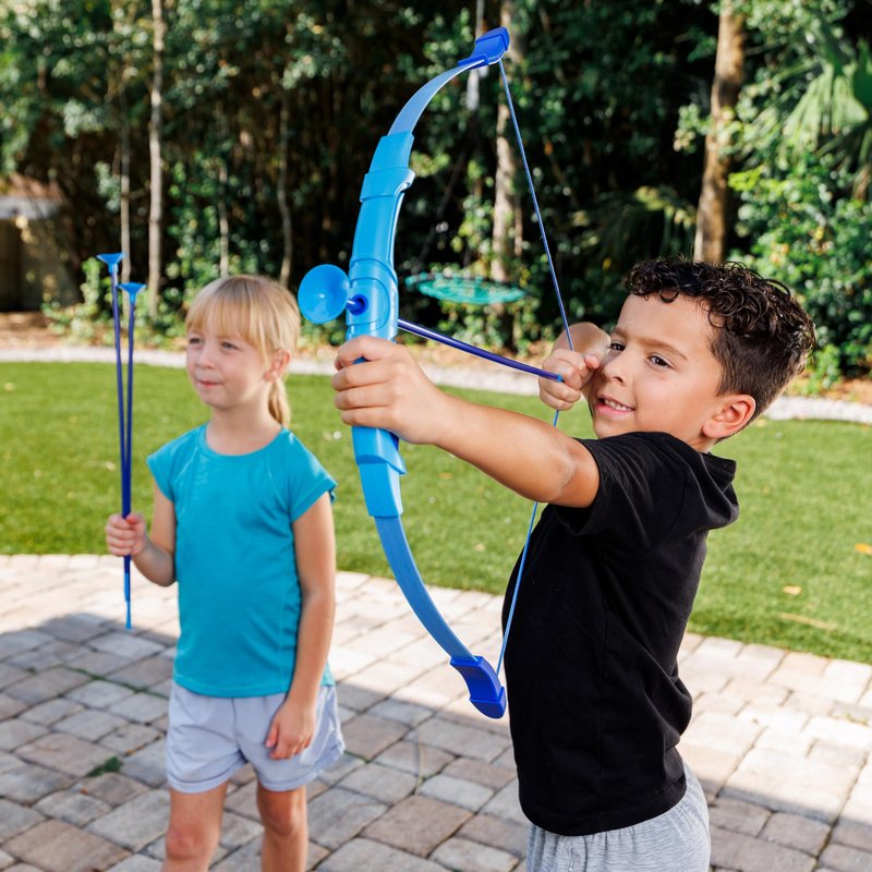 Franklin Sports Kids Archery Bow and Arrow Set - Indoor Toy Archery Set - Plastic Bow and Toy Arrows for Kids - Complete Youth Set