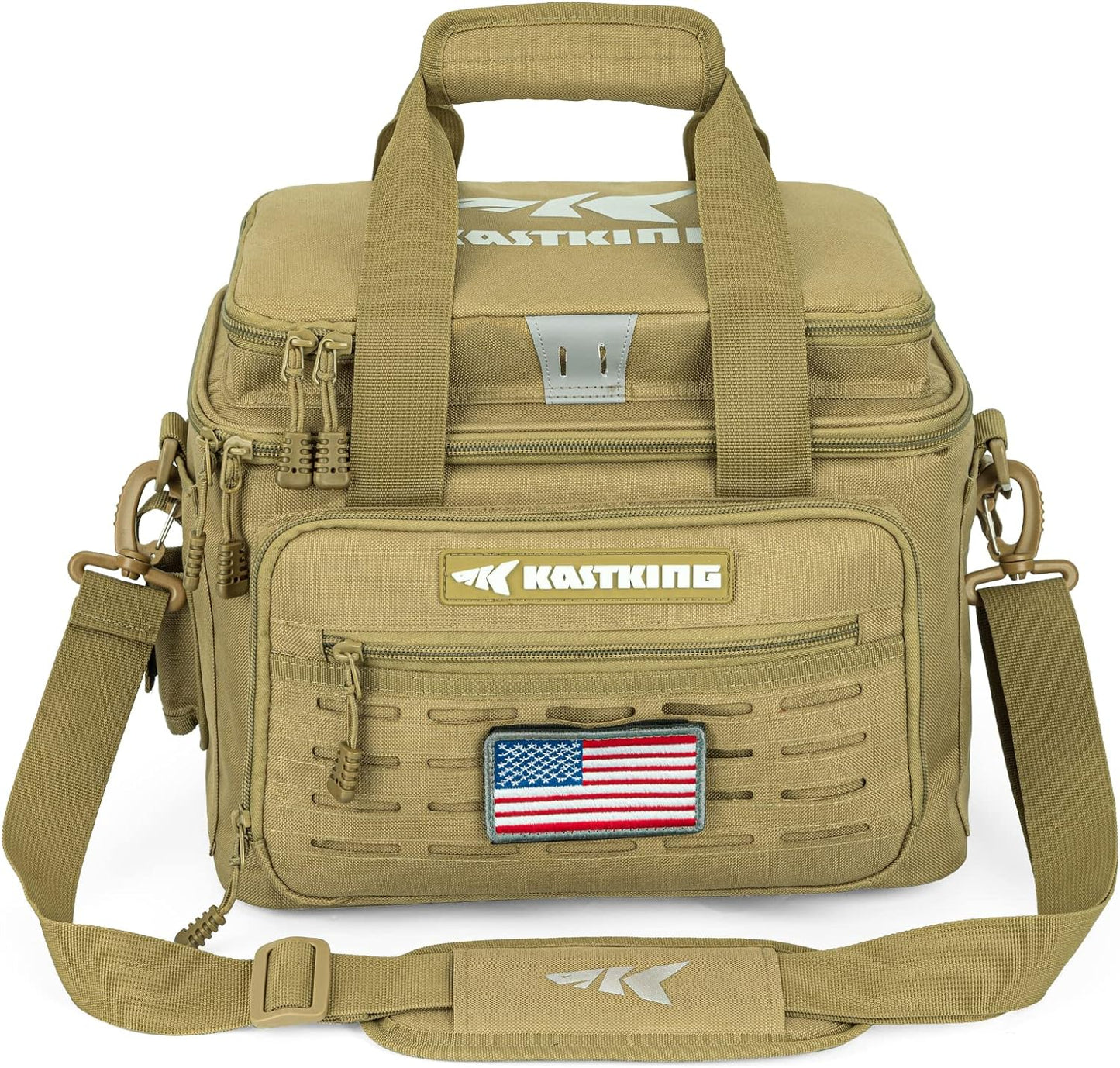 KastKing Fishing Tackle Bags - Saltwater & Freshwater Fishing Bags - Water Resistant, Padded Shoulder Strap - Gear Storage