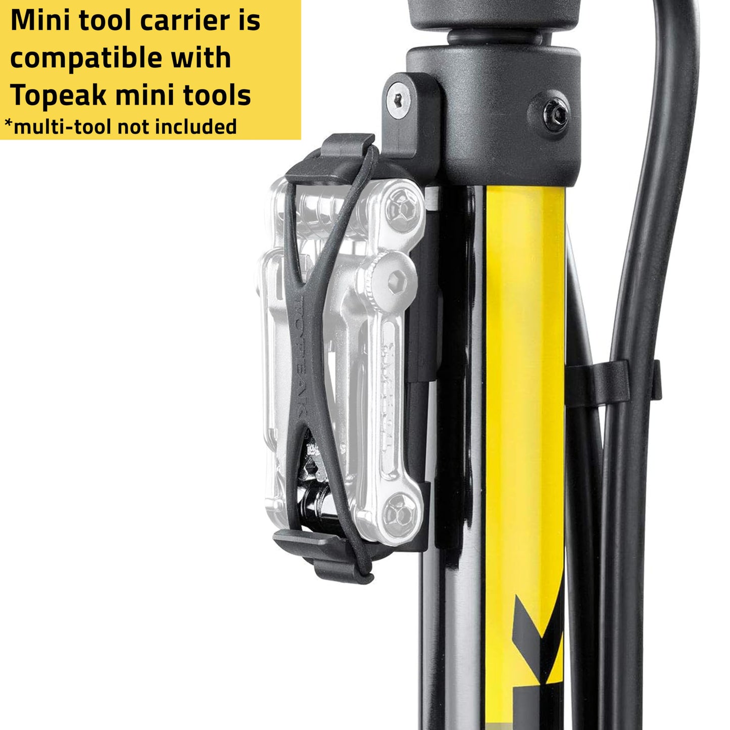 Topeak JoeBlow Bike Pump – High-Pressure Floor Pump with Large 3" Gauge, Durable Steel Barrel, and Presta & Schrader Compatibility, JoeBlow Elite
