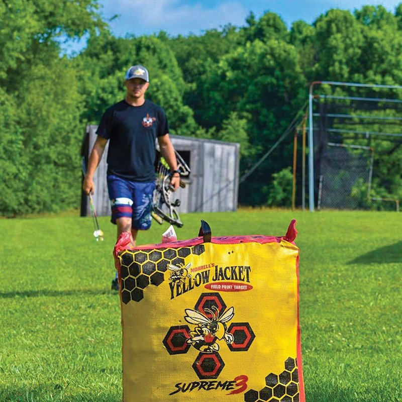 Morrell Yellow Jacket Supreme 3 28 Pound Adult Field Point Archery Bag Targetand HME Products Bowhunting 30 Inch Practice Shooting Bag Target Stand