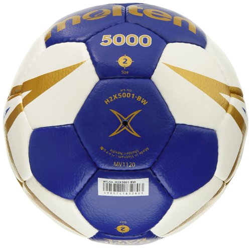 Molten Unisex's Handball Training Ball Gr. 2, Blue/White/Gold, 2