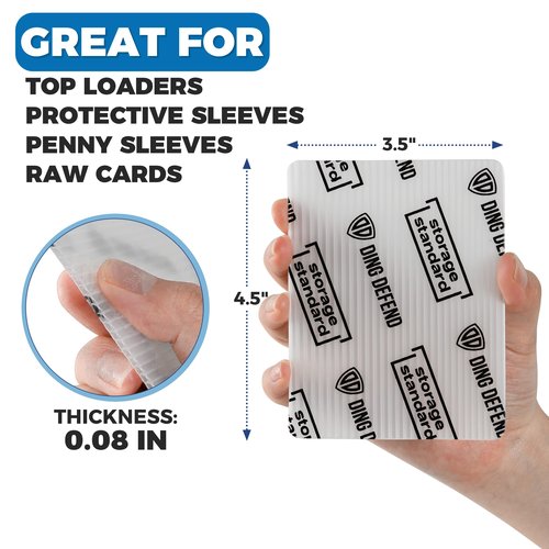 Trading Card Shipping Protectors - Premium Ultra Strong Plastic Inserts - 110 Pack - 3.5'' x 4.5''