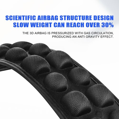 lszpseep Antigravity Shoulder Strap Pad, Breathable Decompression Cushion with 3D Airbags, Universal Bag Strap Comfort Pad, Black (1)