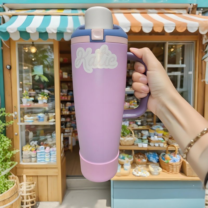 CHEMLLC Silicone Water Bottle Boot for Owala 30oz & 40oz Free Sip Sway, Water Bottle Owala Accessories (Purple)