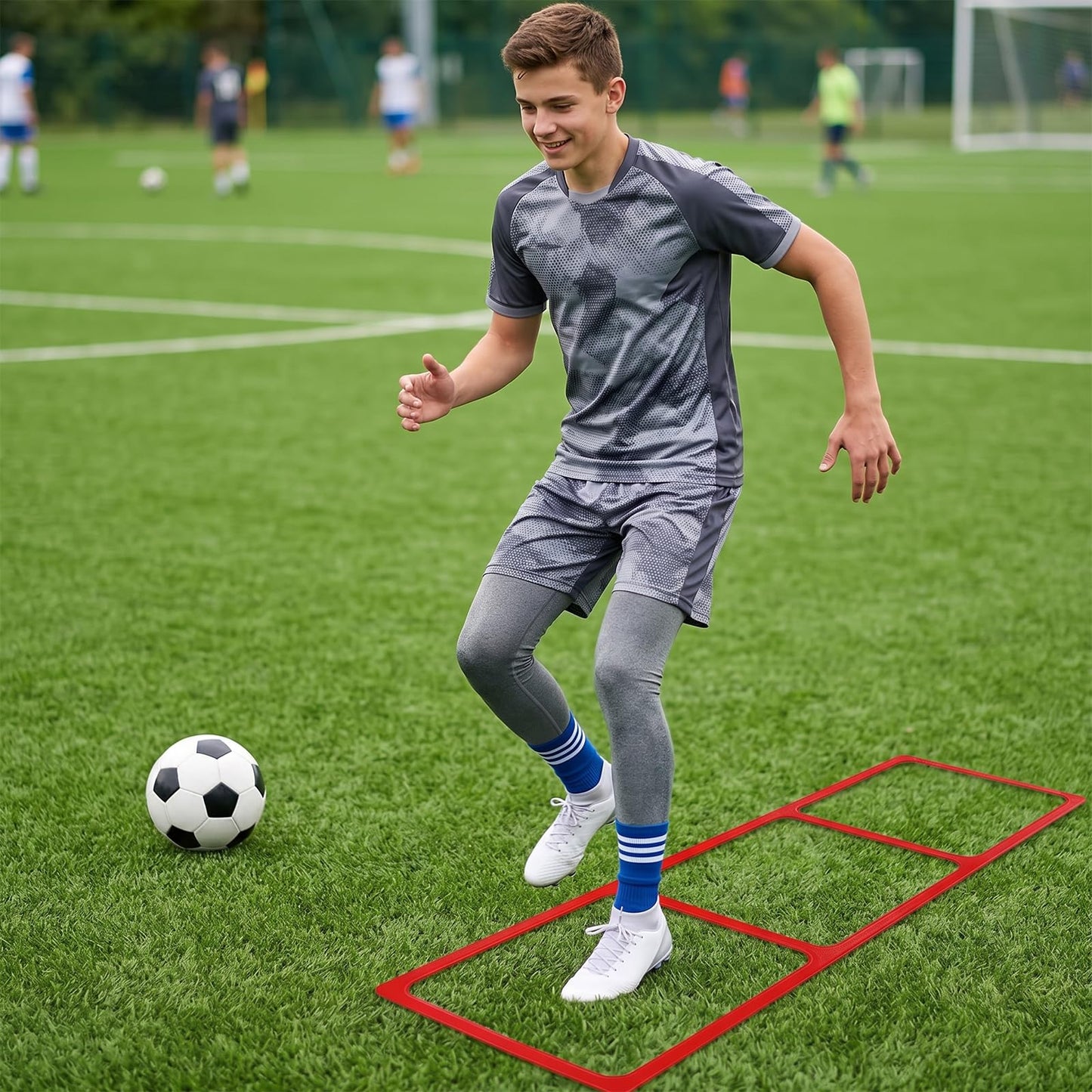bibahala One-Piece Silicone Agile Ladder 1 PC Suitable for Sports & Fitness Step Training Soccer Footwork Practice Street Dance Step Training Auxiliary Kit for Various Indoor and Outdoor Floor Areas