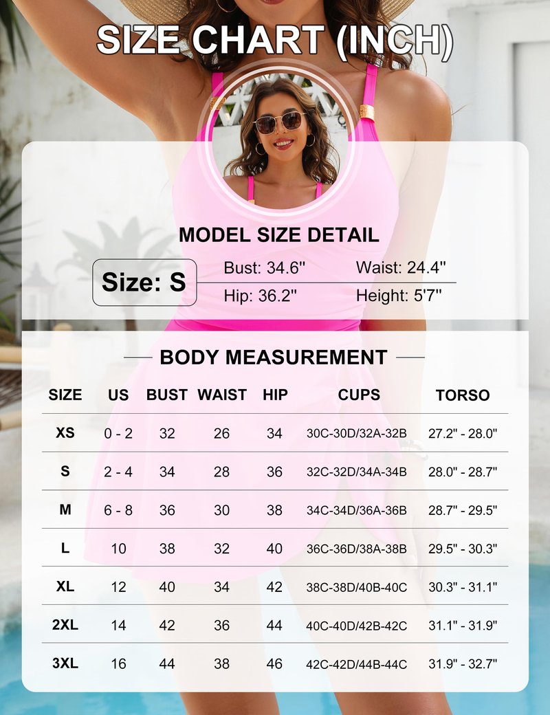 Blooming Jelly Womens Tummy Control Swimsuit One Piece Swim Suits Curvy Long Torso 2026 Swim Dresses (XXL, Sky Blue)