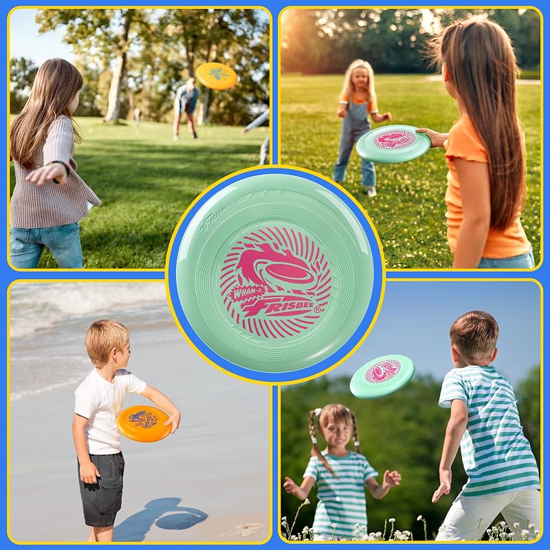 Wham-O Frisbee Go Flying Disc 9 Inch 70g - 4 Pack + 9 Inch Variation V1234-4PACK+9 Inch