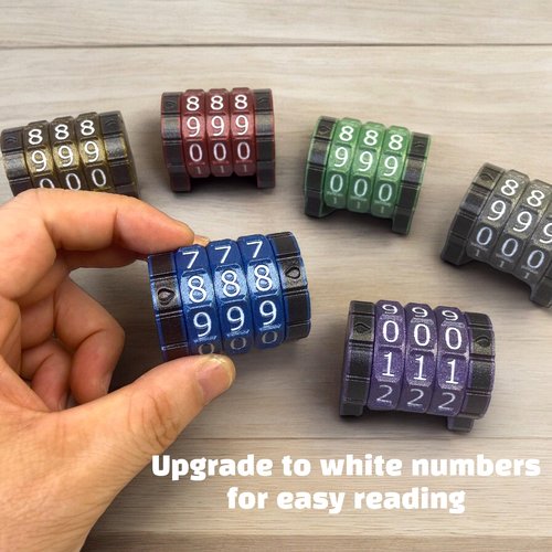 Lixusia Life Counter Health Tracker for Board Games, TTRPGs, and Card Games with Star Symbol, Compatible with MTG, Blue with White Numbers