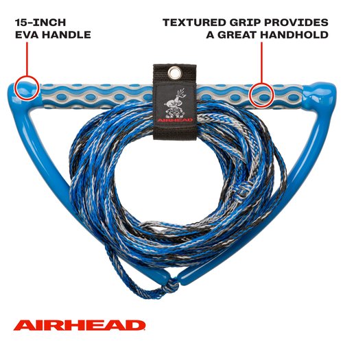 Airhead Wakeboard Rope, 3 Sections, 65-Feet