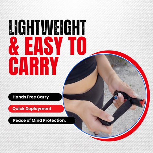 POLICE MAGNUM Pepper Spray Self Defense- Running Safety Gear- Made in The USA (2 Pack 1/2oz Joggers) (Black 2 Pack)