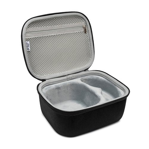 Walker's Razor Slim Electronic Muff (Black) with Shooting Glasses and Hard Case (3 Items)