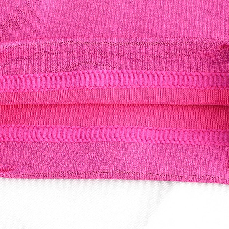 HOZIY Girls Gymnastics Leotards for Girls Solid Rose Hot Pink Bow Cross Back Biketard Tumbling Outfits Toddler Girl Kids Sparkly Sparkle 1t 2t